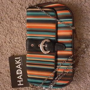 Striped purse
